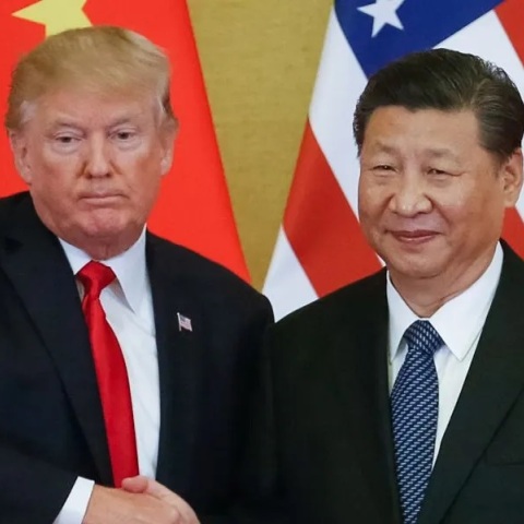 Κίνα, Τραμπ χειραψια με Σι Τζινπίνγκ