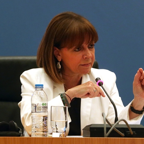 Η τ. Πρόεδρος της Δημοκρατίας Κατερίνα Σακελλαροπούλου