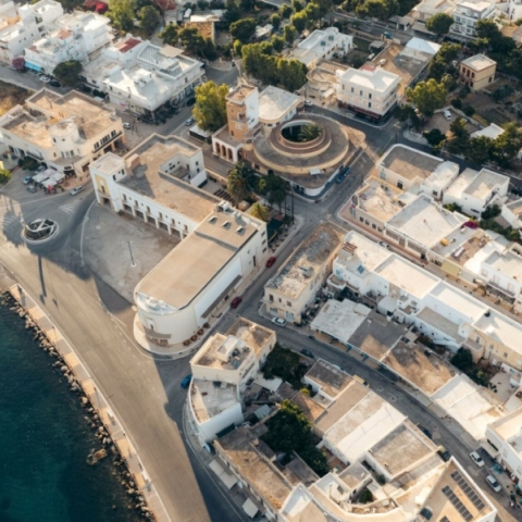 Λέρος, Άποψη του οικισμού Λακκί από ψηλά