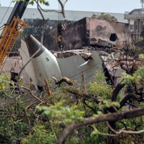 Το αεροσκάφος της Air India που συνετρίβη στην Ινδία