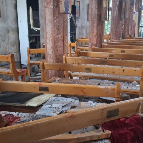 Συρία, κατεστραμμενη εκκλησια