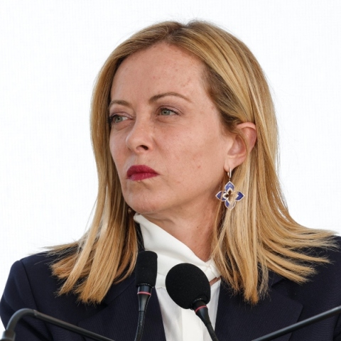 η Ιταλίδα πρωθυπουργός Τζόρτζια Μελόνι 