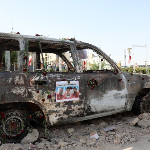 Ιράν, συντριμμια οχηματος