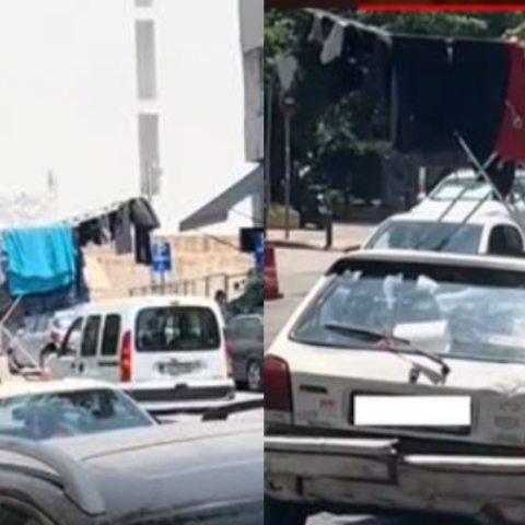 Παγκράτι: Τι παίζει πίσω από τη viral απλώστρα στο ΙΧ; - Μου ανέβασε το ενοίκιο και δεν είχα που να μείνω