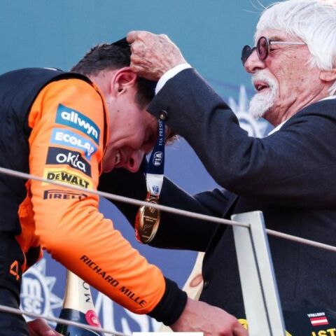 Μετά από 40 χρόνια στην Formula 1 ο Μπέρνι Έκλστοουν βρέθηκε για πρώτη φορά στο podium στα 94 του