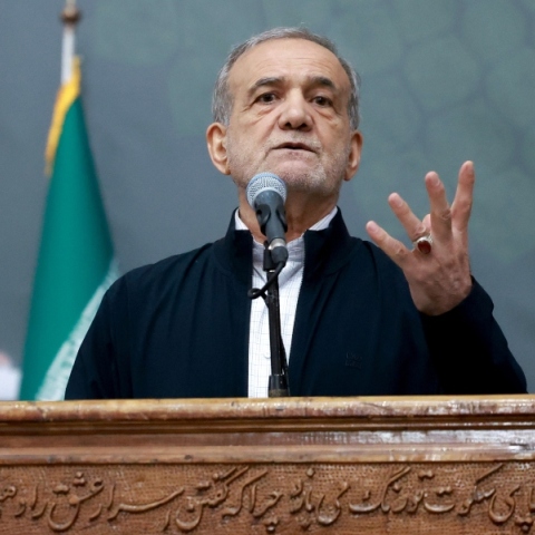 Ο πρόεδρος του Ιράν, Μασούντ Πεζεσκιάν 