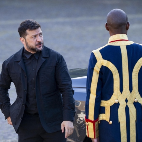 Ο Βολοντίμιρ Ζελένσκι στη Χάγη