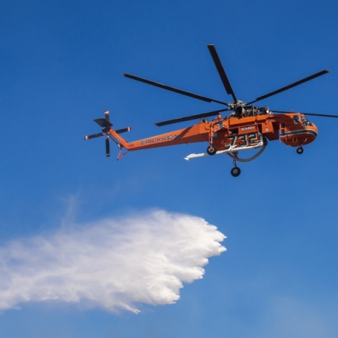 Φωτιά, ελικοπτερο