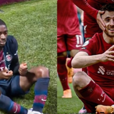 Ο Ντεμπελέ σκόραρε και αφιέρωσε το γκολ με τον πανηγυρισμό σήμα κατατεθέν του Ντιόγκο Ζότα