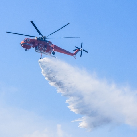 Φωτιά, ελικοπτερο