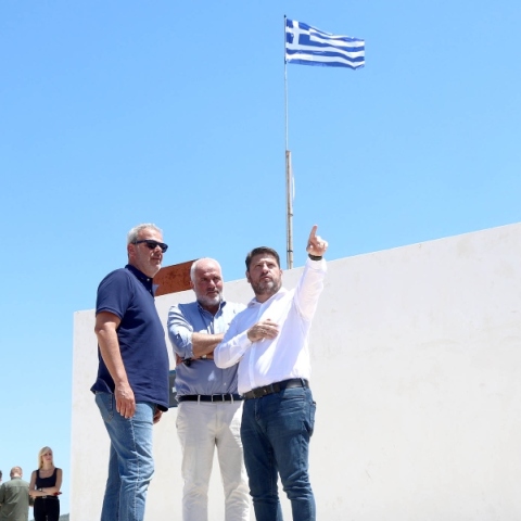 Ο Νίκος Χαρδαλιάς στην Αίγινα