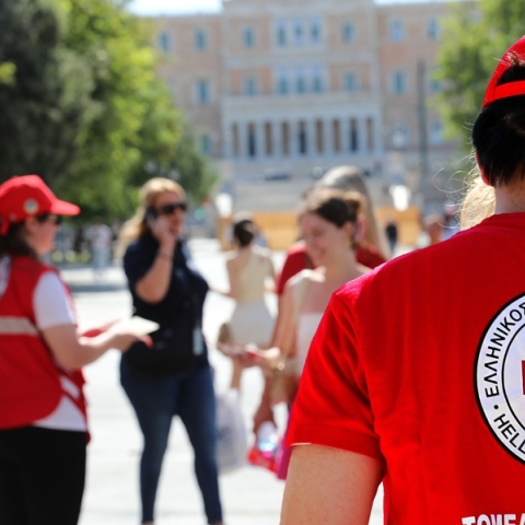 καύσωνας, Ελληνικός Ερυθρός Σταυρός
