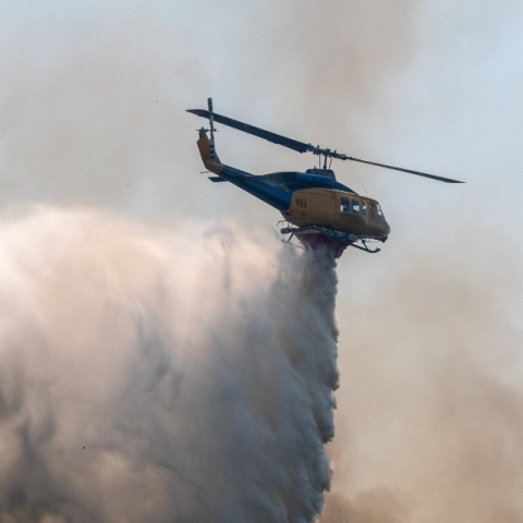 Φωτιά, ελικοπτερο