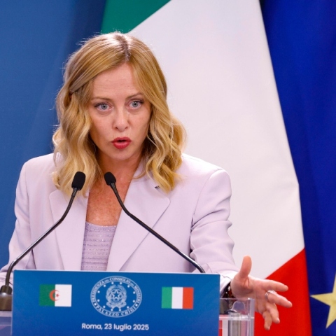 Η πρωθυπουργός της Ιταλίας, Τζόρτζια Μελόνι 