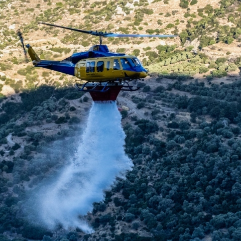 Φωτιά, ελικοπτερο