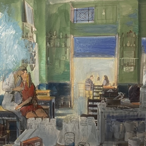 Παύλος Σάμιος, «Το καφενείο της αγοράς»