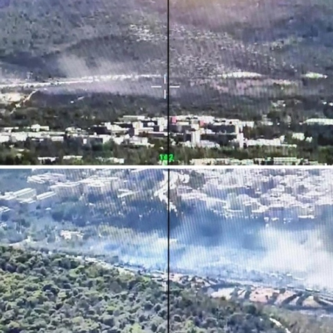 Φωτιά στου Ζωγράφου, φωτο απο drone