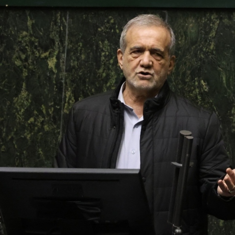 Ο πρόεδρος του Ιράν Μασούντ Πεζεσκιάν 