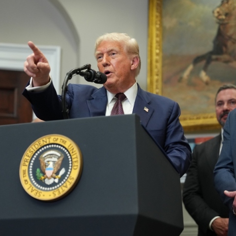 Ο πρόεδρος των ΗΠΑ, Ντόναλντ Τραμπ 