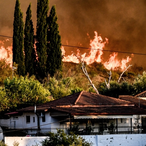 Φωτιά στην Αρχαία Ολυμπία