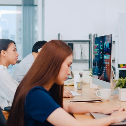 Κίνα, γραφειο, υπαλληλοι