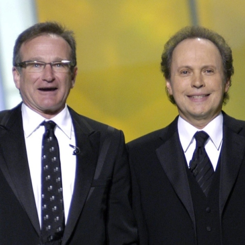 Μπίλυ Κρίσταλ και Ρόμπιν Γουίλιαμς στην τελετή απονομής Όσκαρ του 2004