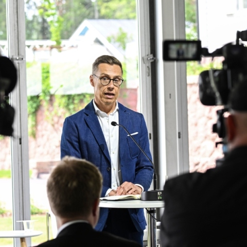 Ο Φινλανδός πρόεδρος Αλεξάντερ Στουμπ 