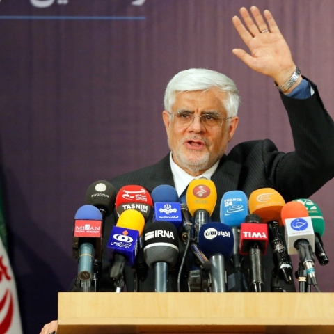 Ο πρώτος αντιπρόεδρος του Ιράν Μοχαμάντ Ρεζά Αρέφ 