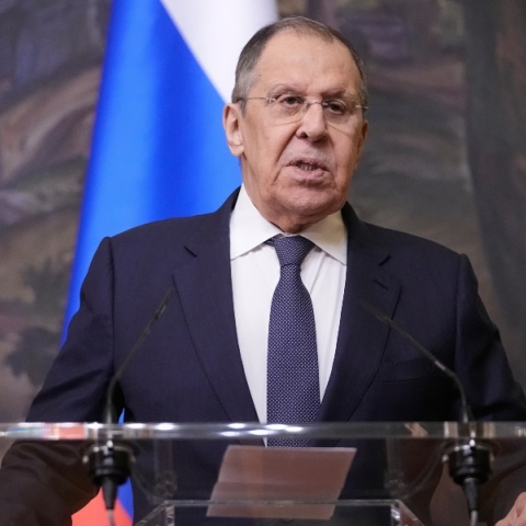 Ο υπουργός Εξωτερικών της Ρωσίας, Σεργκέι Λαβρόφ 