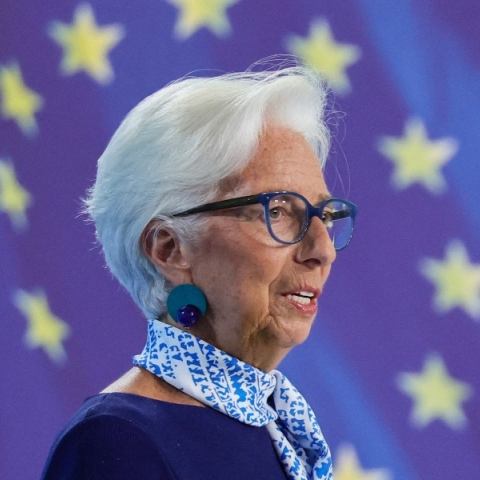 Η πρόεδρος της Ευρωπαϊκής Κεντρικής Τράπεζας, Κριστίν Λαγκάρντ