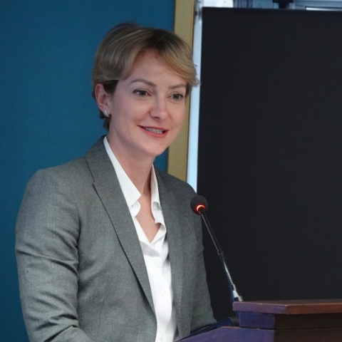 Η εκπρόσωπος Τύπου της ΝΔ, Αλεξάνδρα Σδούκου 