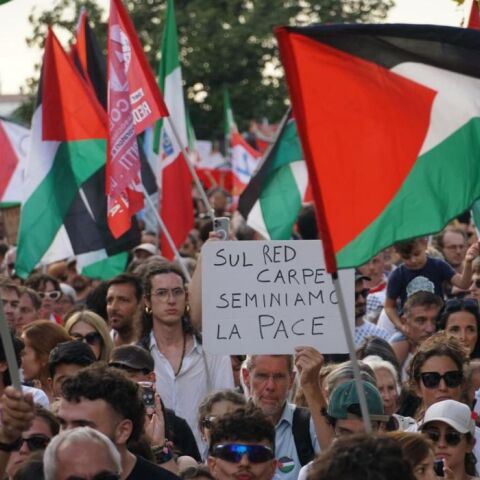 Φεστιβάλ Βενετίας: Μεγάλη διαδήλωση κατά του πολέμου στη Γάζα 