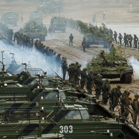 Στιγμιότυπο από τη ρωσική στρατιωτική άσκηση, Zapad 2021