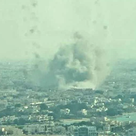 Κατάρ, εκρηξη, καπνοι, σπιτια