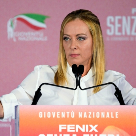 Η πρωθυπουργός της Ιταλίας, Τζόρτζια Μελόνι 