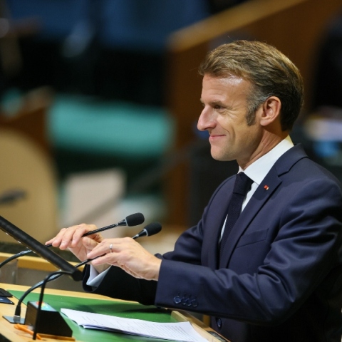 Ο πρόεδρος της Γαλλίας Εμανουέλ Μακρόν 