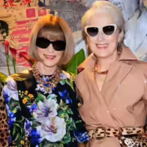 H Μιράντα Πρίστλι...συναντά την Άννα Γουίντουρ στη Εβδομάδα Μόδας του Μιλάνου