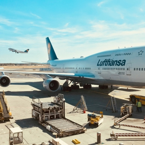 Lufthansa, αεροδρομιο, αεροπλανο