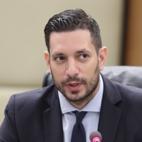 Ο αναπληρωτής υπουργός Μεταφορών, Κωνσταντίνος Κυρανάκης