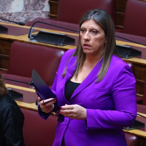 Η πρόεδρος της Πλεύσης Ελευθερίας, Ζωή Κωνσταντοπούλου 