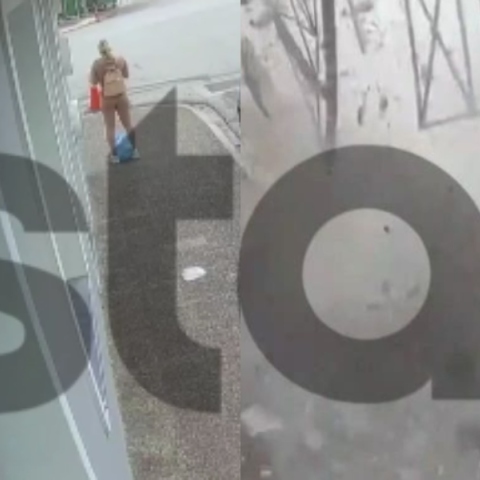 Σοκαριστικό βίντεο τη στιγμή που καταρρέει μπαλκόνι στο Λαύριο - Γυναίκα έτρεξε και σώθηκε από θαύμα