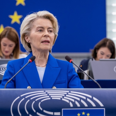 Η πρόεδρος της Κομισιόν, Ούρσουλα Φον ντερ Λάιεν