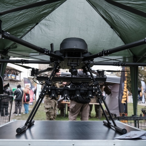 drone σε έκθεση