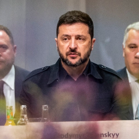 O πρόεδρος της Ουκρανίας Βολοντίμιρ Ζελένσκι 