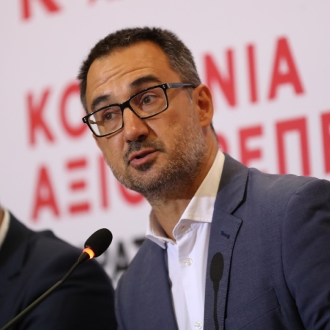 Ο πρόεδρος της Νέας Αριστεράς, Αλέξης Χαρίτσης