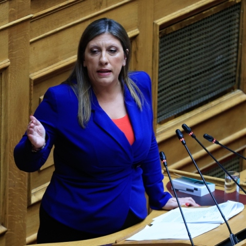 Η πρόεδρος της Πλεύσης Ελευθερίας, Ζωή Κωνσταντοπούλου 