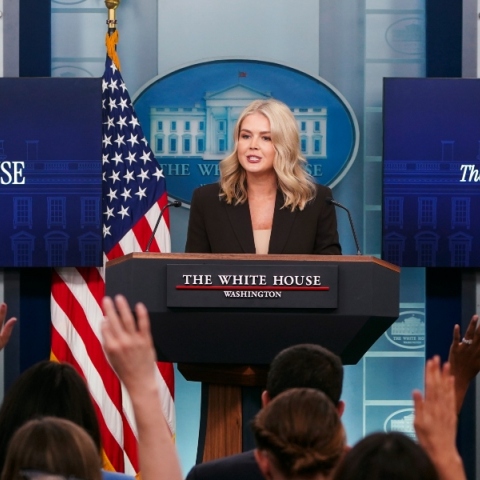 Η εκπρόσωπος Τύπου του Λευκού Οίκου, Κάρολαϊν Λέβιτ