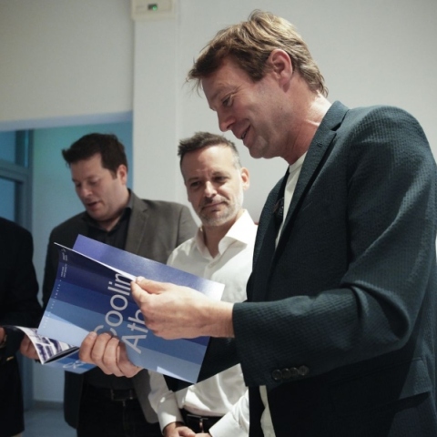 Ο Δήμαρχος Αθηναίων, Χάρης Δούκας με τον αρχιτέκτονα και καθηγητή στο Πανεπιστήμιο του Χάρβαρντ, Bas Smets