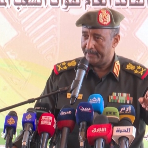 Ο ηγέτης του Σουδάν Άμπντελ Φάταχ αλ Μπουρχάν 