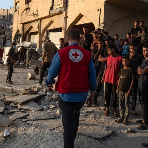 Γάζα, ερυθρος σταυρος